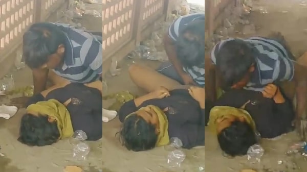 Desi randi khulle mai chudwa rahi hai