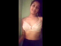 Cute Desi Shy girl Showing Boobs Press Nude