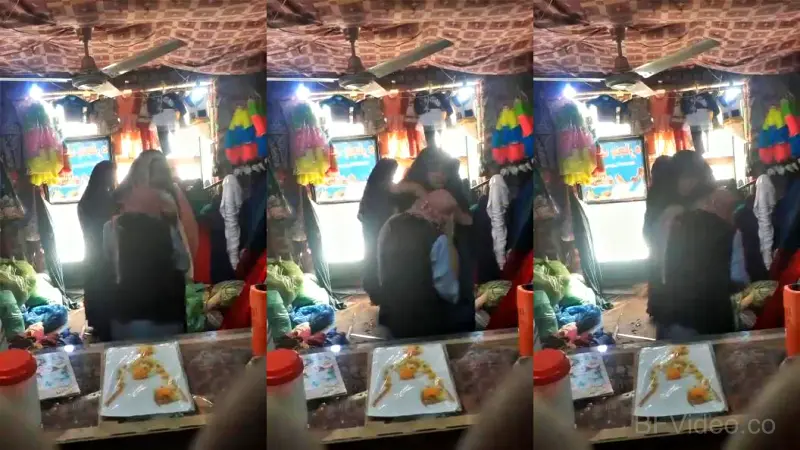 Pakistani Shop Owner Having Sex With Two Customers