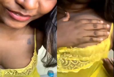 South Indian lady shows her big boobs on live streaming