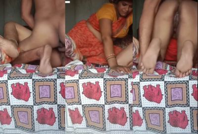 Stepson bangs his horny stepmom’s pussy in the desi porn