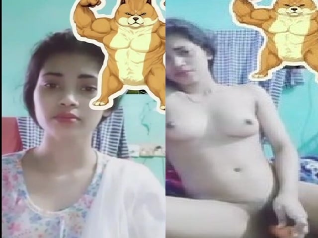 Masturbation with carrot on video call sex chat GF
