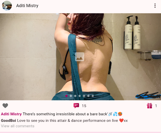 Aditi Mistry nude Shower bathing Video