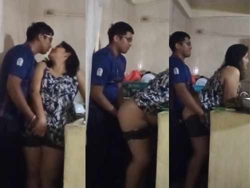 Cute Bhabhi Fucked by devar while cooking