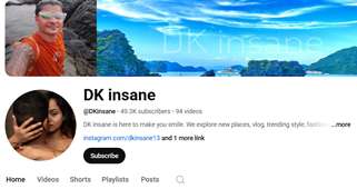 Youtuber Dk Insane Full Nude riding with face