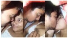 Pressed The Boobs And Kissed Of A 19 Year Old Muslim Girl While Lying On The Bed