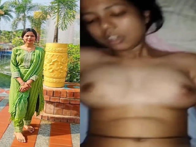 Pretty desi girl fucking pussy with condom dick