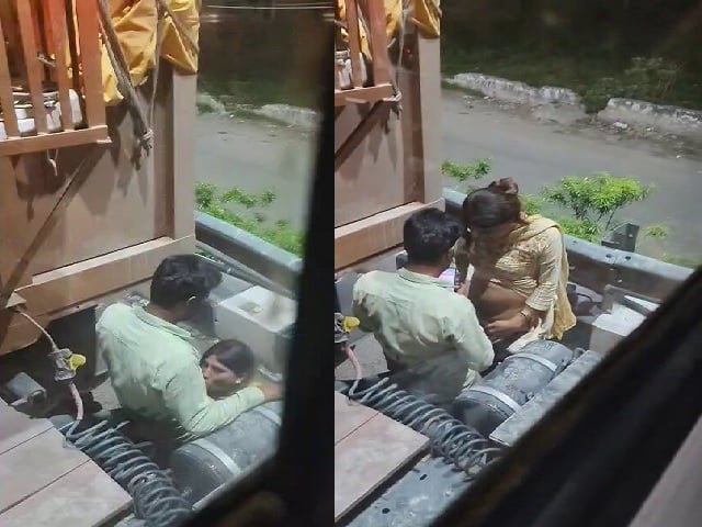 Roadside romance and sex caught by employee viral clip