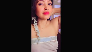 dheeptha in wet white dress with visible nipple