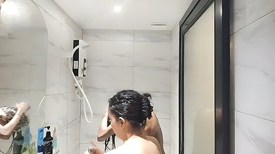 Cute Girlfriend Boobs Kissing Shower My Desi MMS